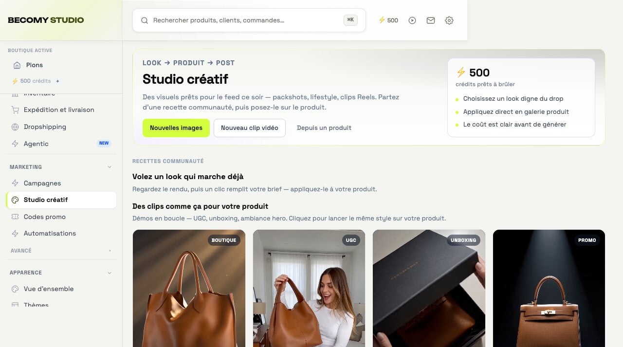 Becomy Studio · Pions & Cie — Studio créatif