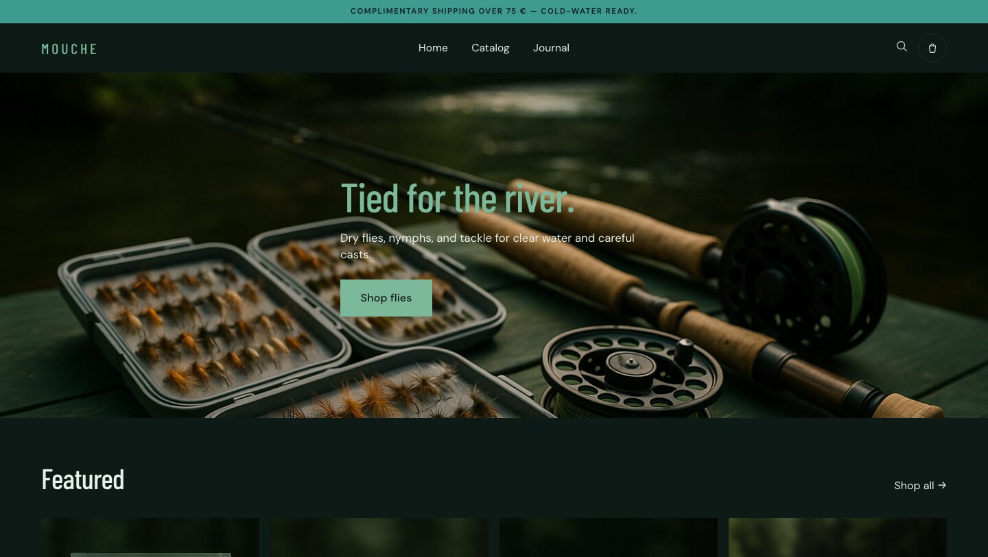 Preview of the Mouche theme