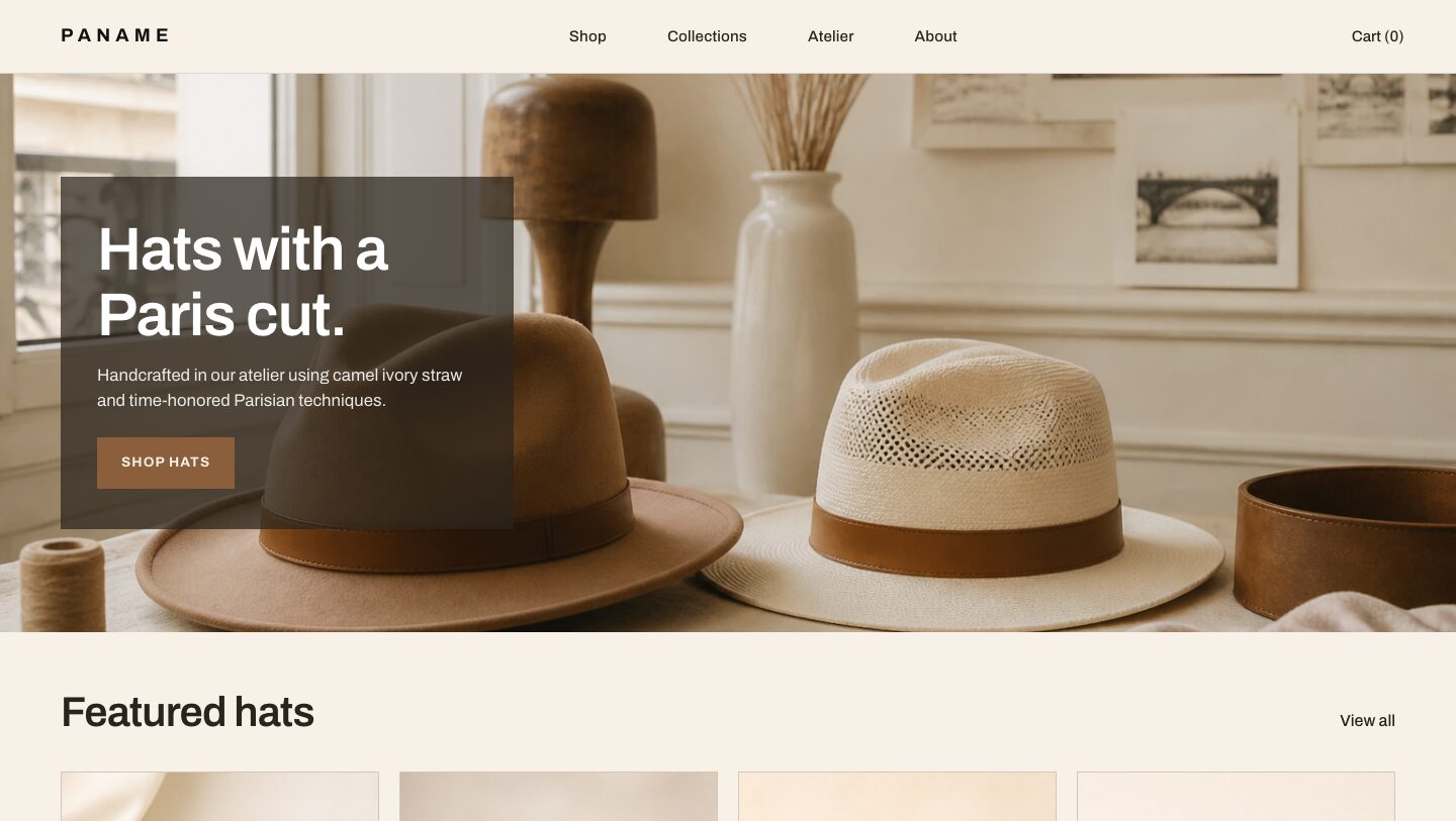 Preview of the Paname theme