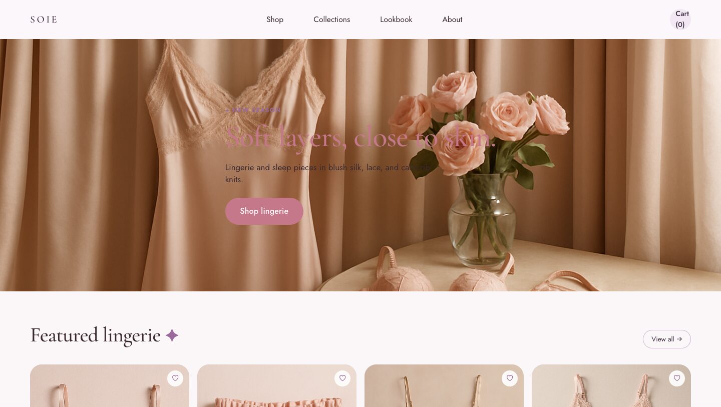 Preview of the Soie theme