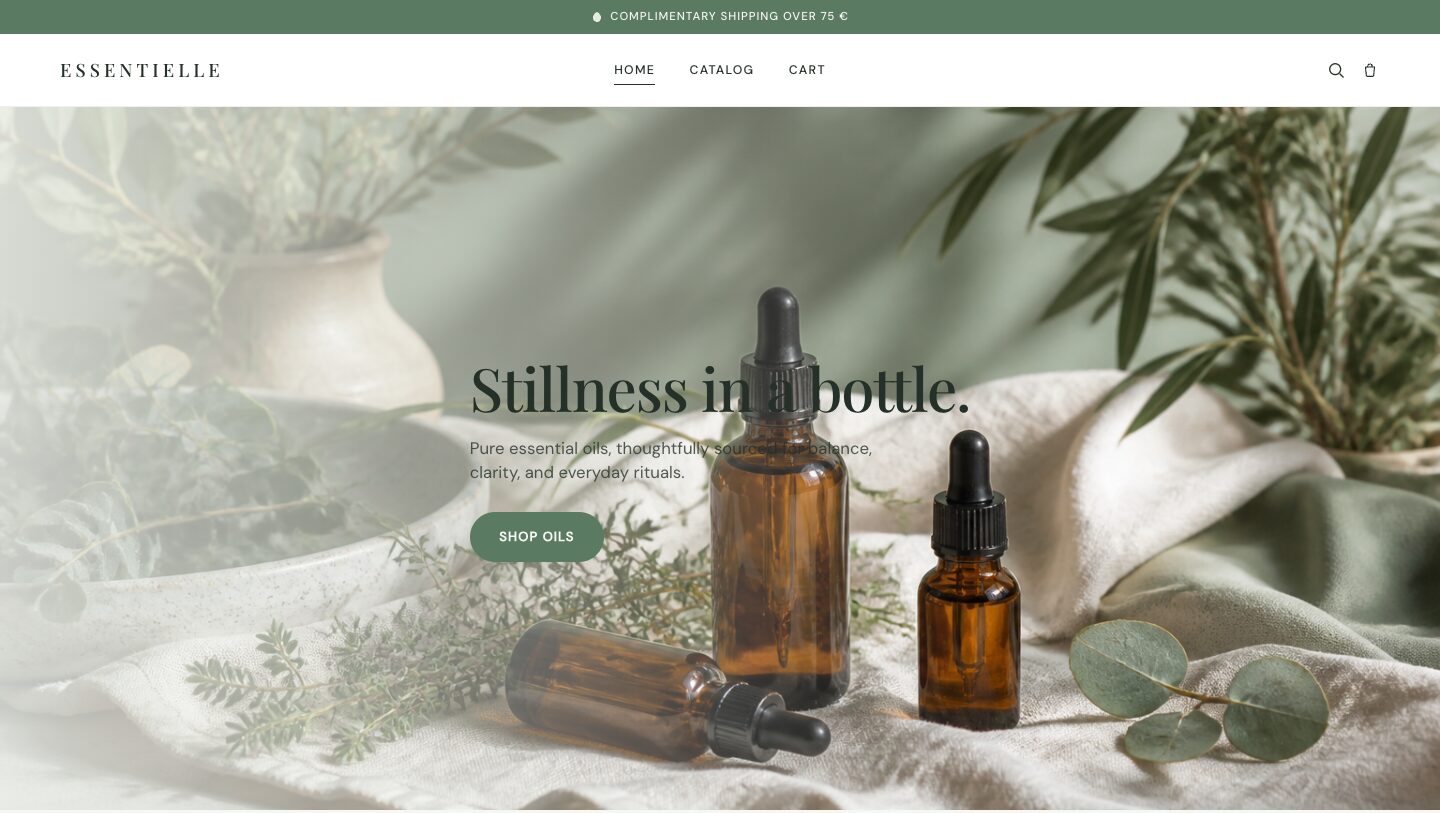 Preview of the Essentielle theme