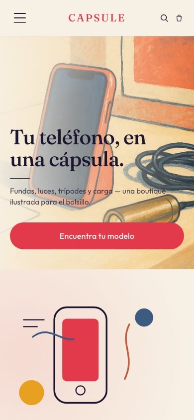 Aperçu du thème Capsule