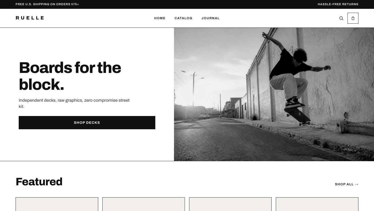 Preview of the Ruelle theme