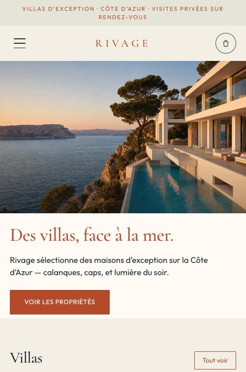 Aperçu du thème Rivage